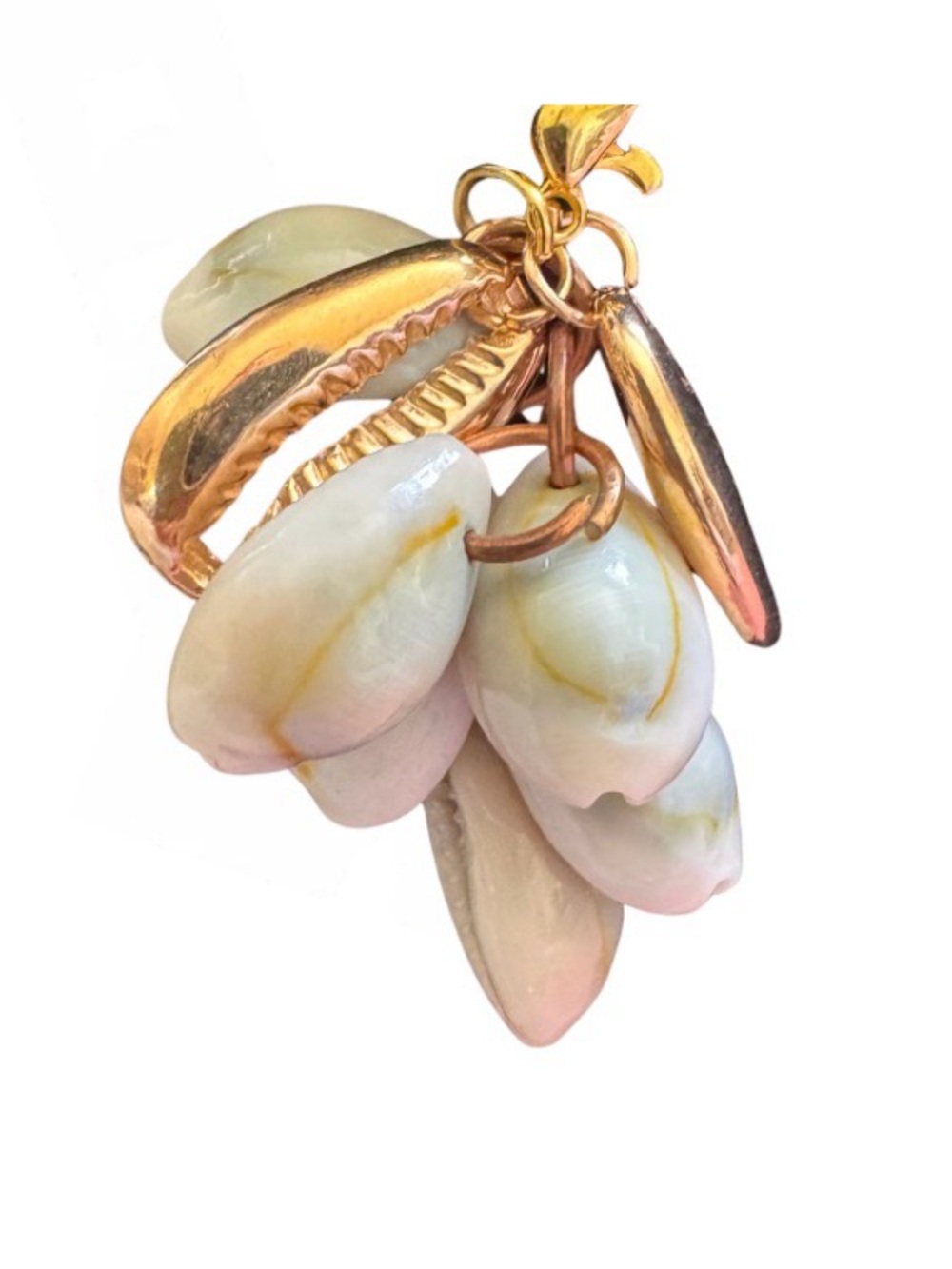 Reversible Hand Crafted Cowrie  Shell Necklace - Picture 6 of 9